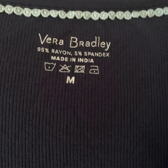 Navy Women’s Relaxed Sleeveless V-Neck Top Sz M Blouse Stretch Casual Tank - Picture 4 of 6